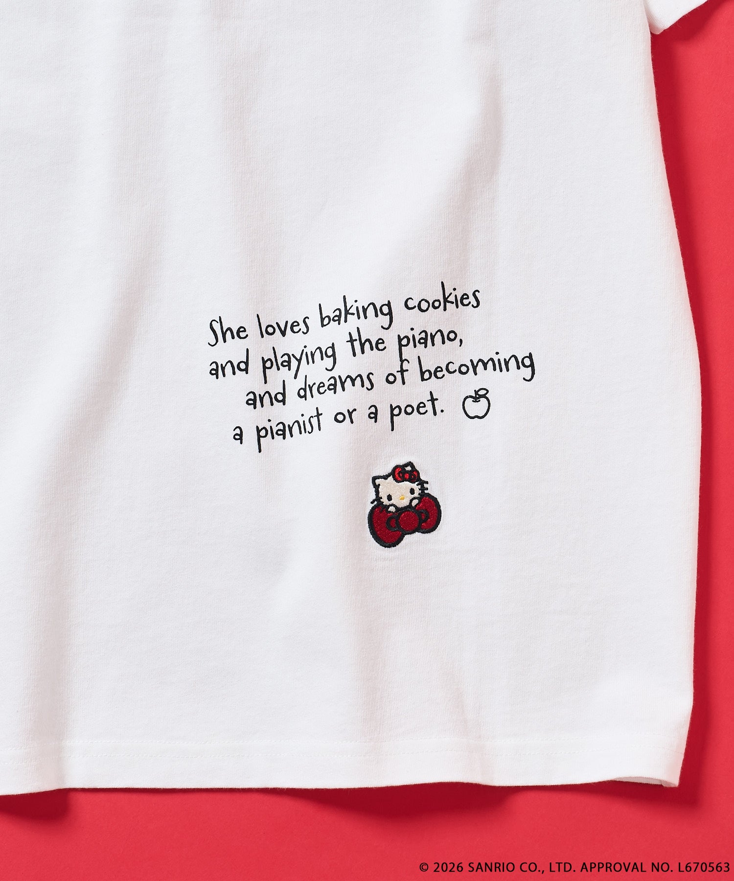 FREAK'S STORE×SMAST×ハローキティ/「HELLO KITTY」メッセージロゴTEE/OFF