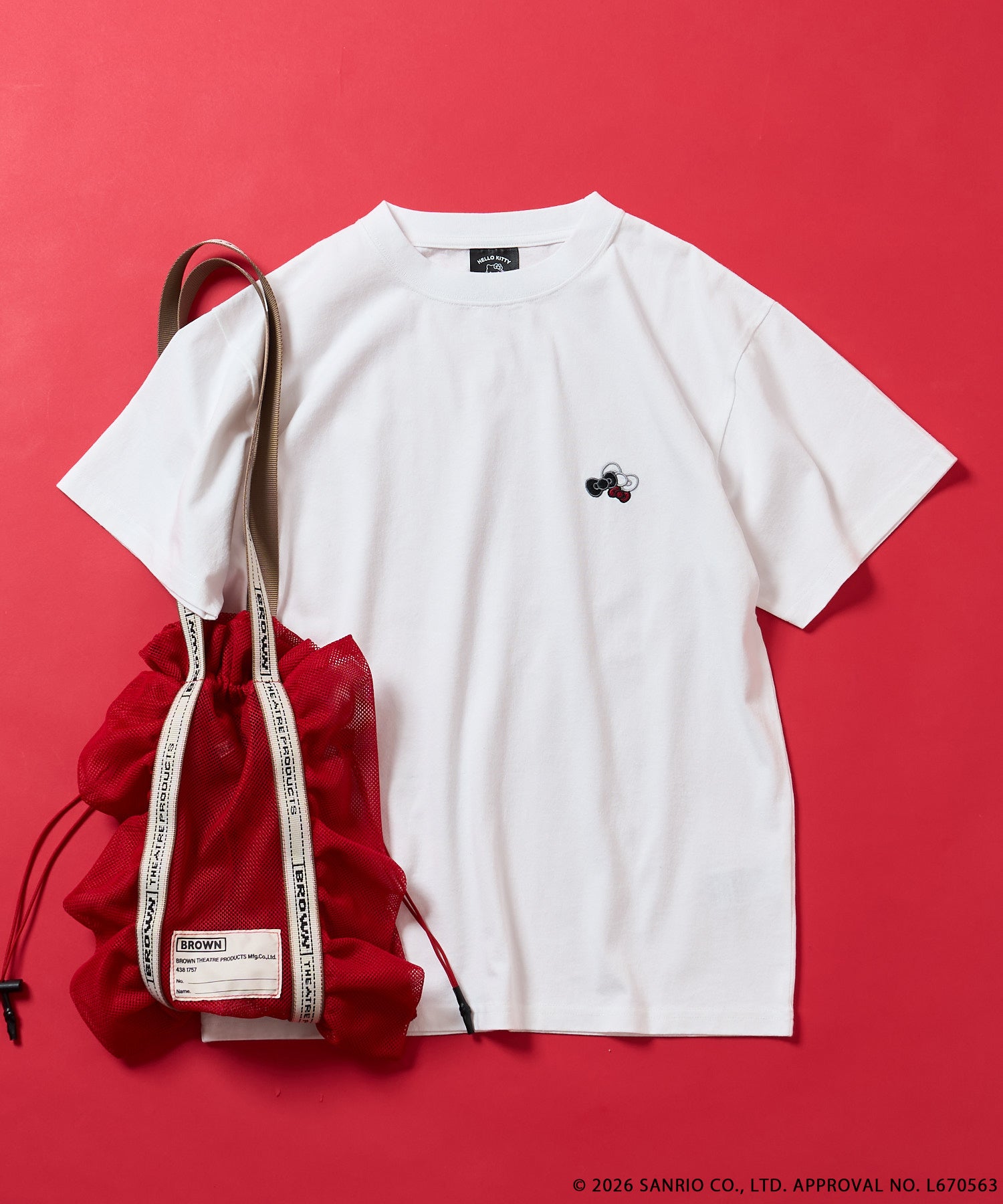 FREAK'S STORE×SMAST×ハローキティ/「HELLO KITTY」メッセージロゴTEE/OFF