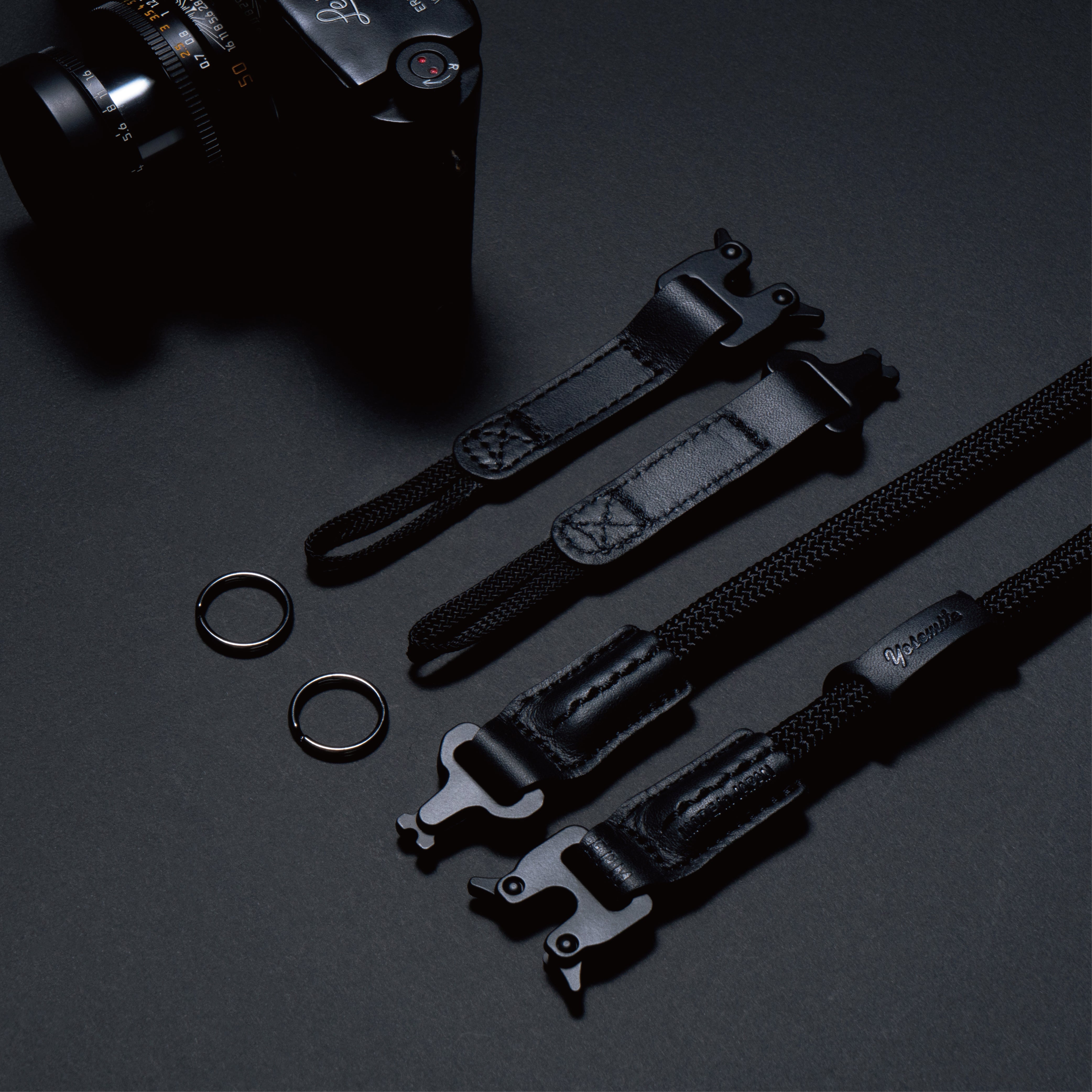 YOSEMITE CAMERA STRAP TOTEM <br>MAD BLACK<br>ヨセミテ カメラストラップ トーテム / マッドブラック