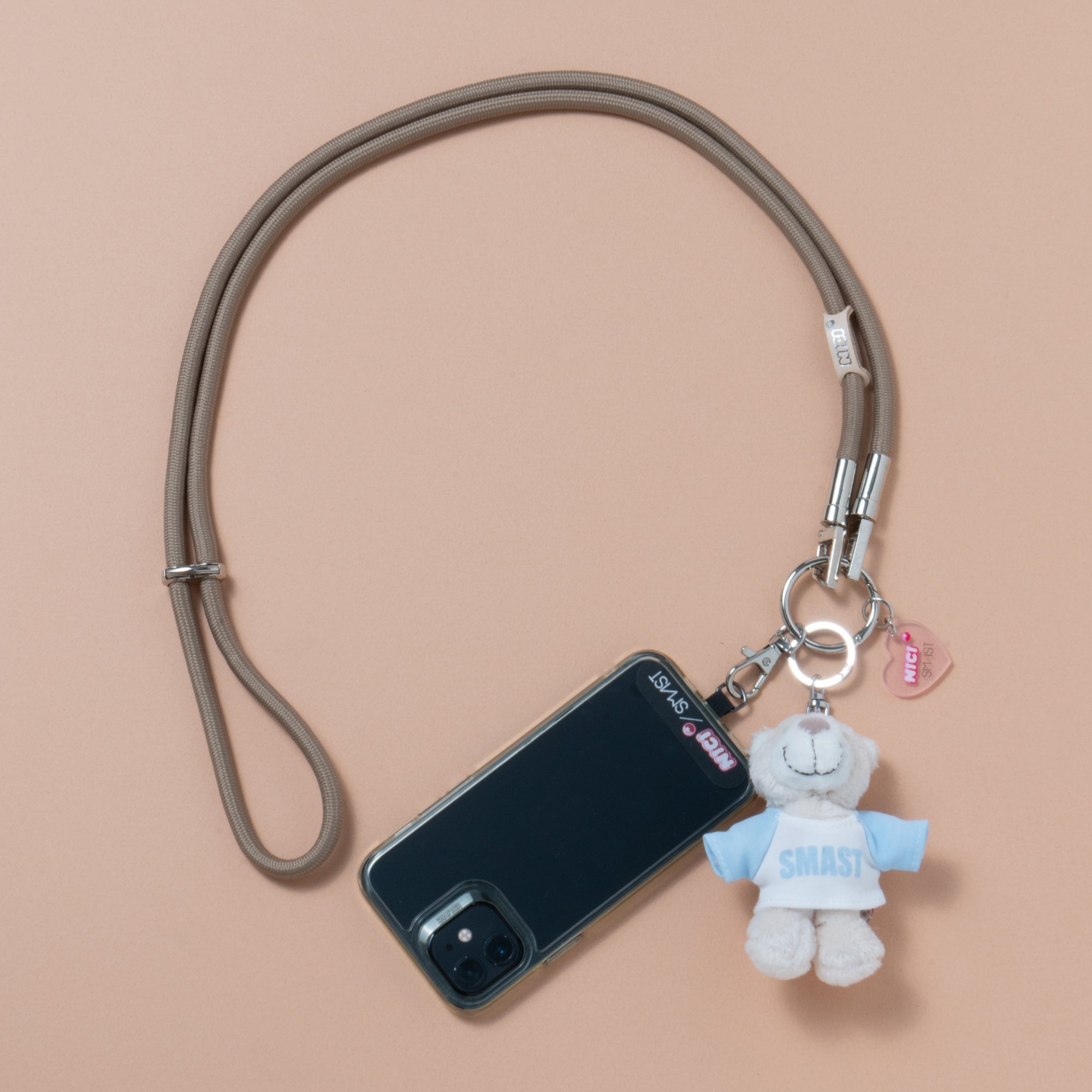 NICI × SMAST Mobile Strap / ベア:ホワイト