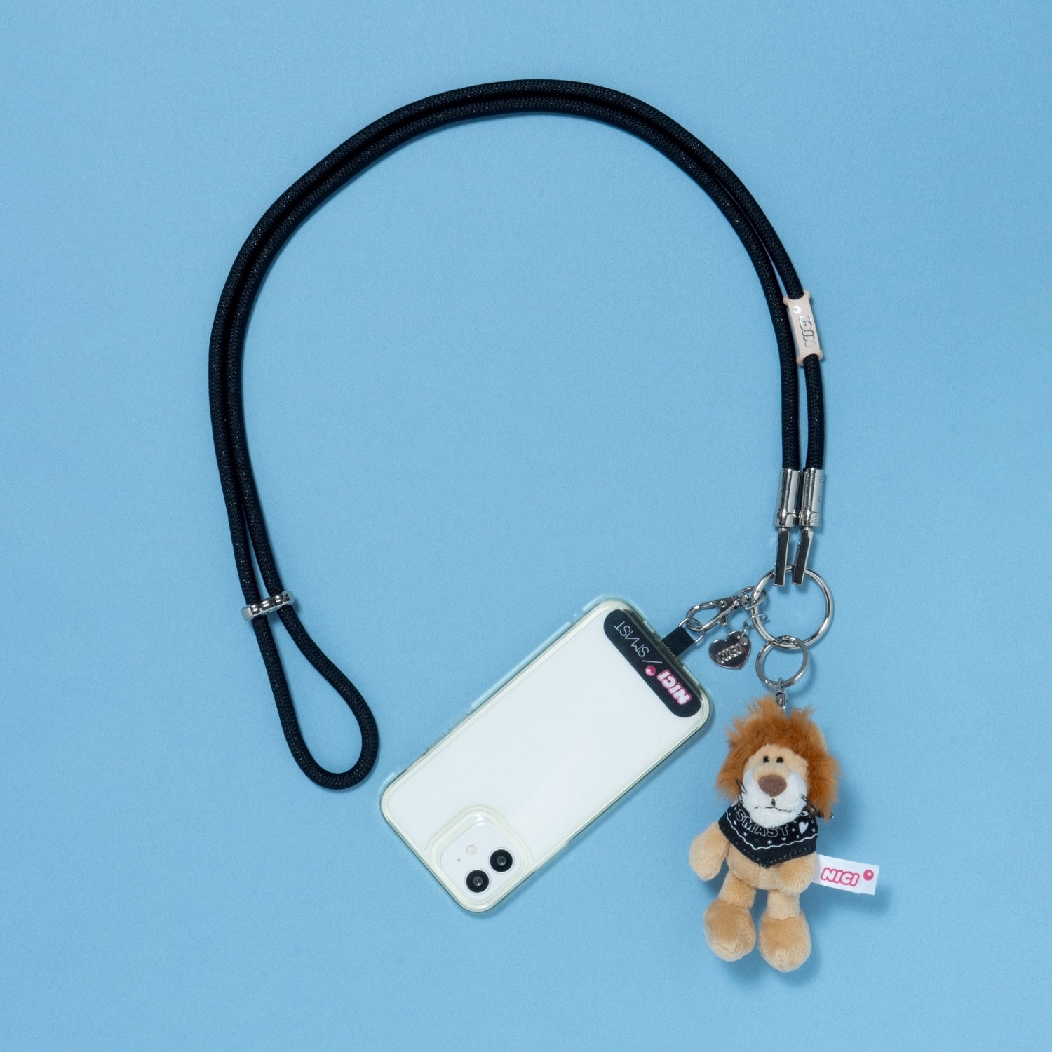 NICI × SMAST GLITTER MOBILE STRAP/ライオン