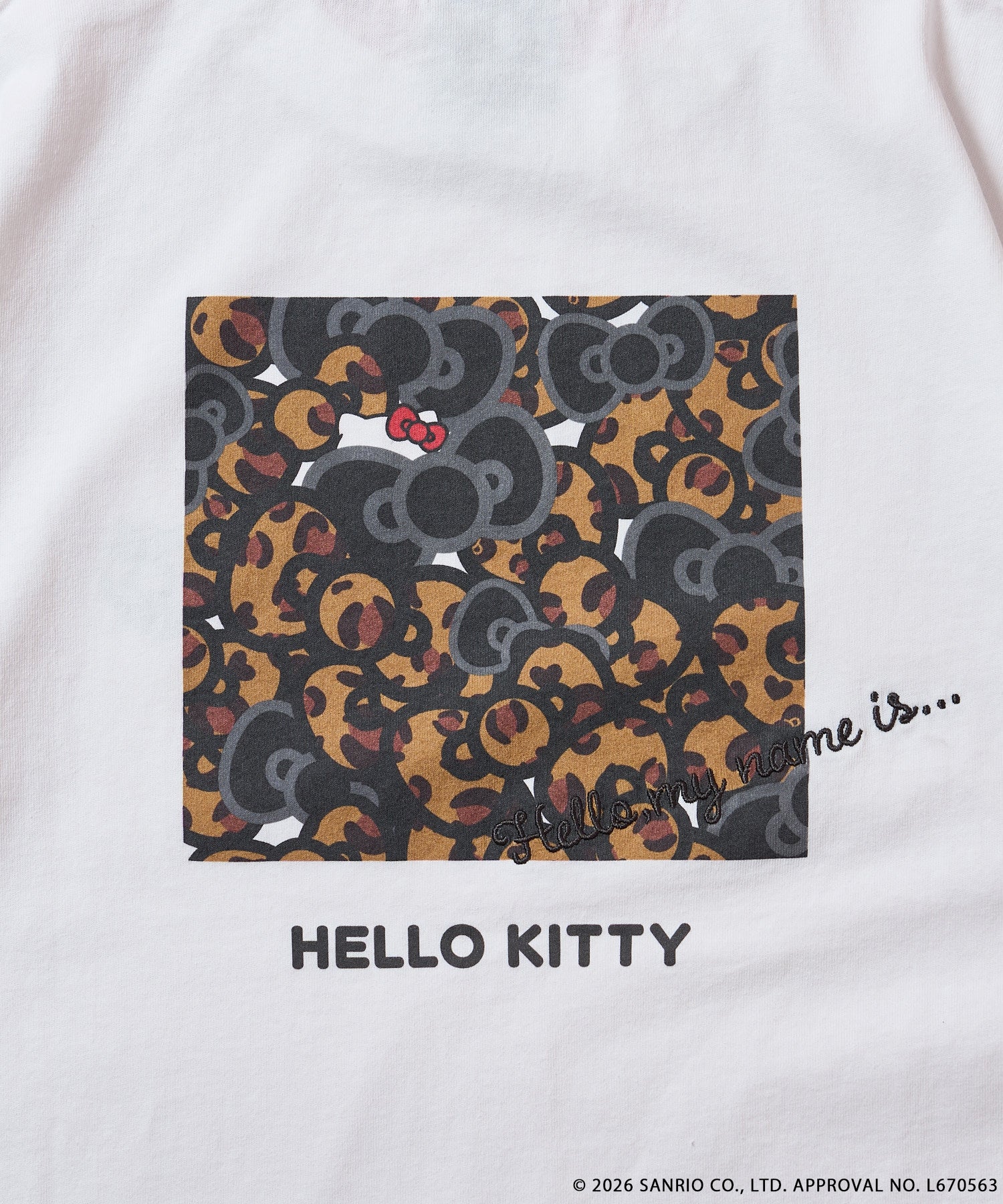 FREAK'S STORE×SMAST×ハローキティ/「HELLO KITTY」アニマル柄プリントTEE/ OFF