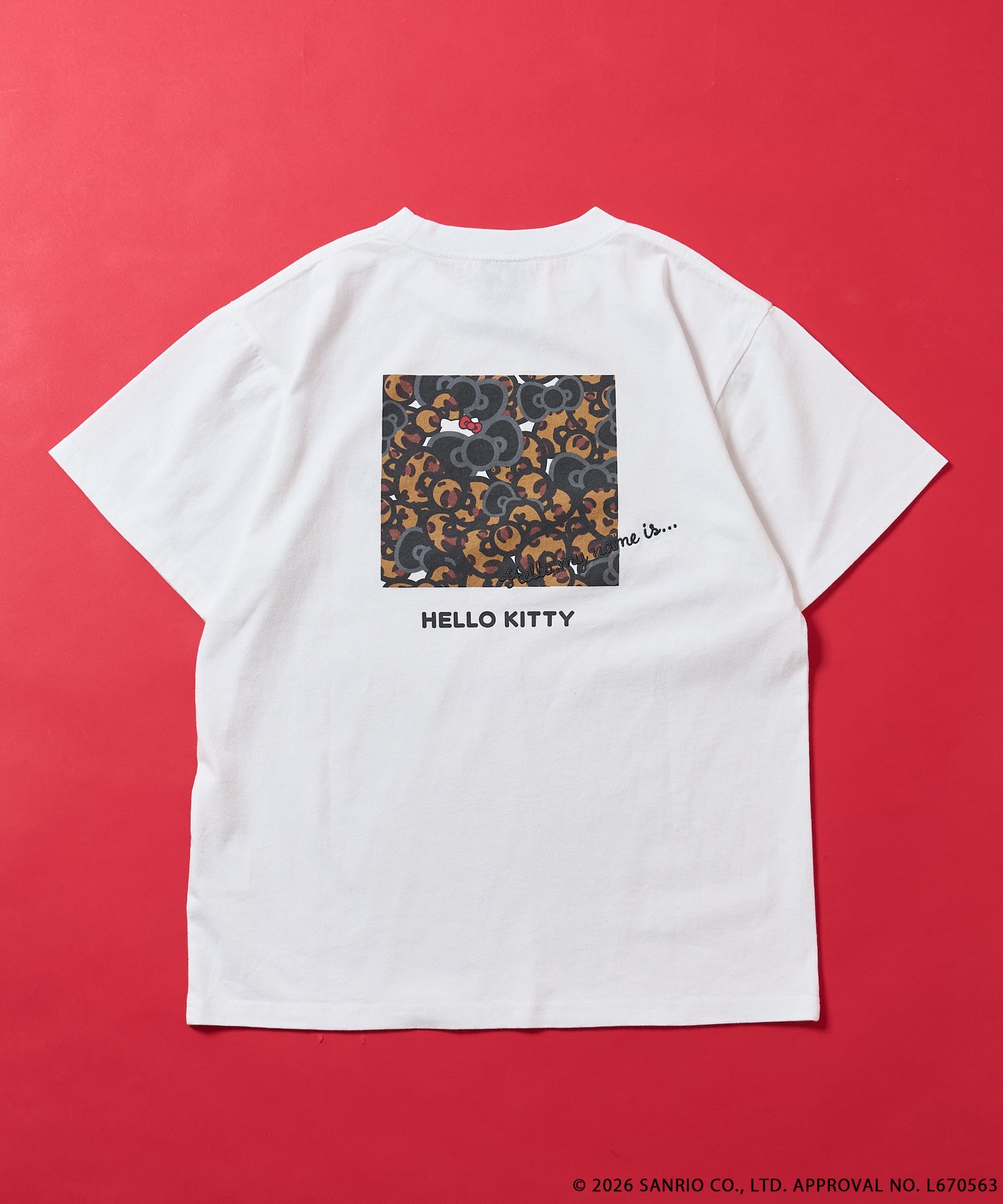 FREAK'S STORE×SMAST×ハローキティ/「HELLO KITTY」アニマル柄プリントTEE/ OFF