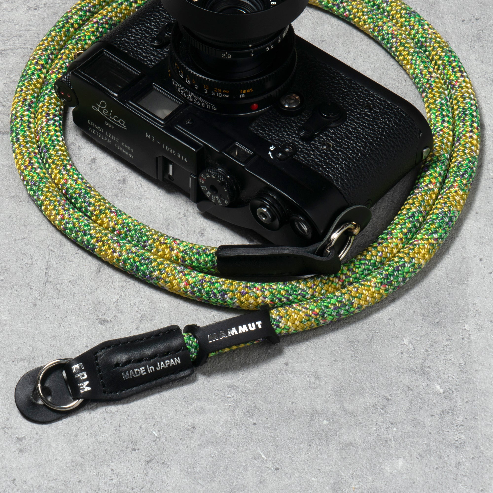 【MAMMUT EDITION】<br>YOSEMITE CAMERA STRAP<br> GREEN TEA<br>マムートエディション ヨセミテカメラ ストラップ / グリーンティー