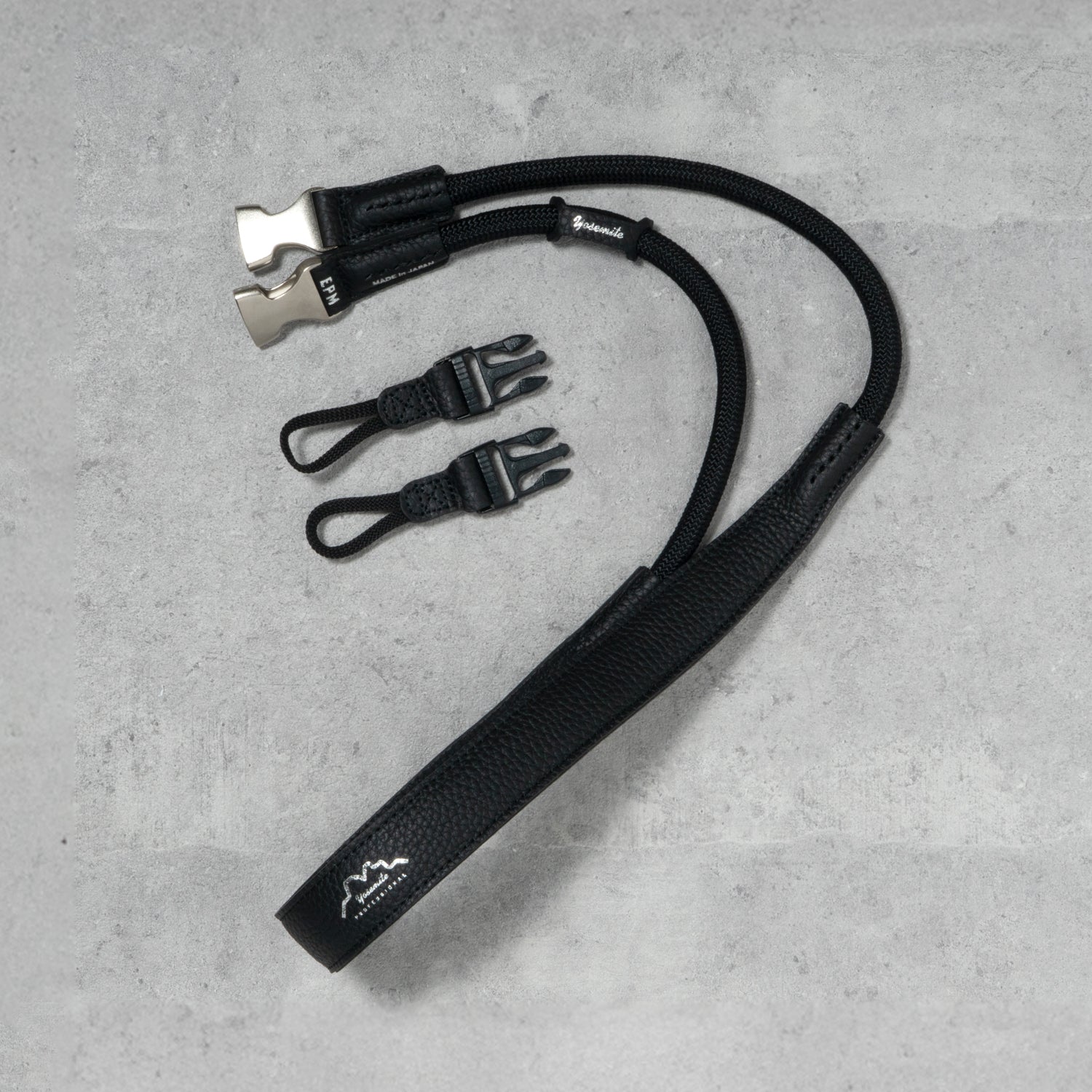YOSEMITE CAMERA STRAP PRO PLUS <br>GRAIN BLACK<br>ヨセミテ カメラストラップ プロ プラス / グレインブラック
