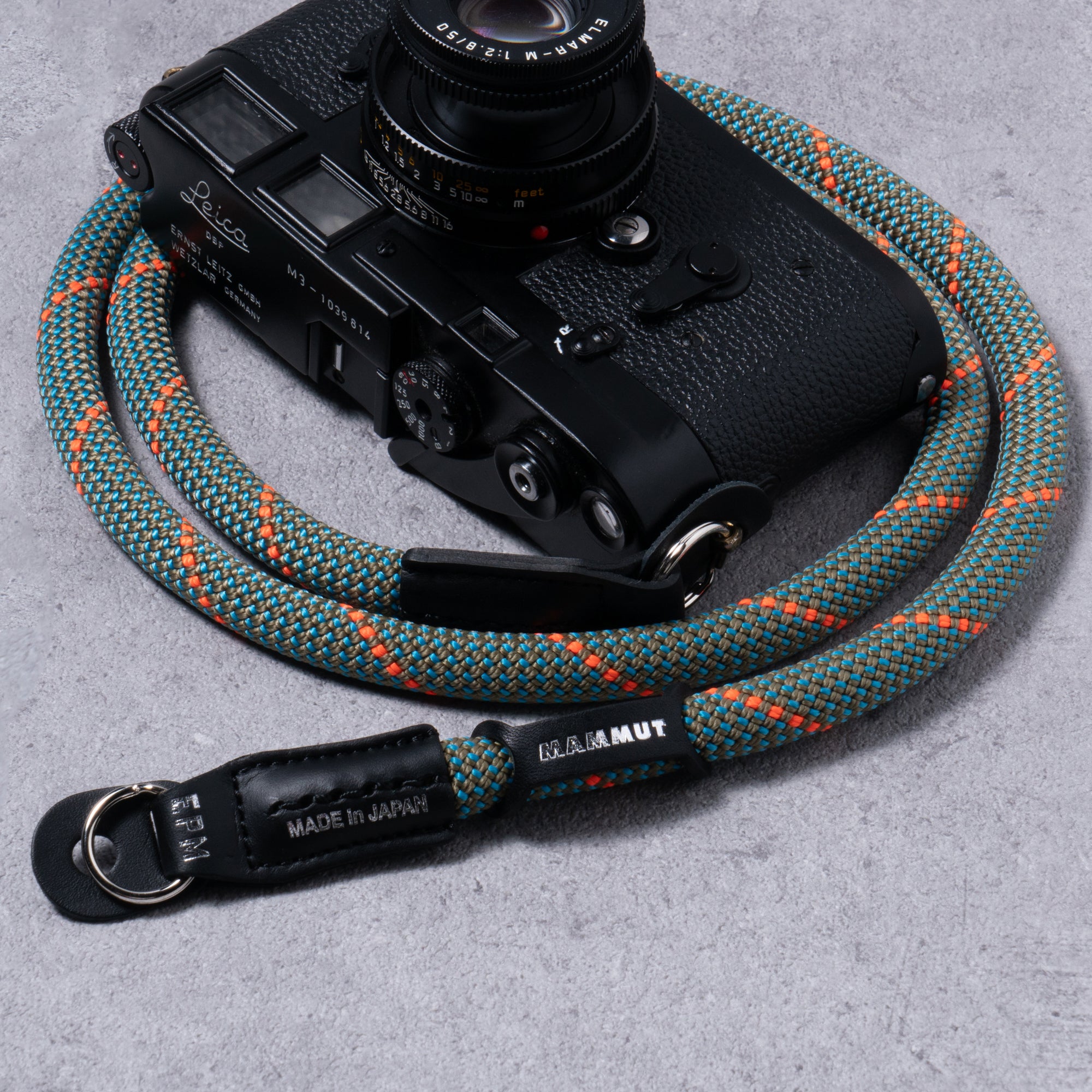 【MAMMUT EDITION】<br>YOSEMITE CAMERA STRAP<br> MOUNTAIN TURQUOISE<br>マムートエディション ヨセミテカメラ ストラップ / マウンテン ターコイズ