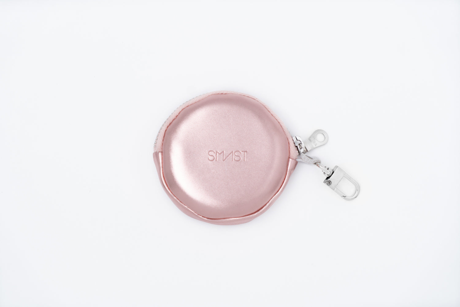 SMAST CIRCLE POUCH / METALLIC PINK