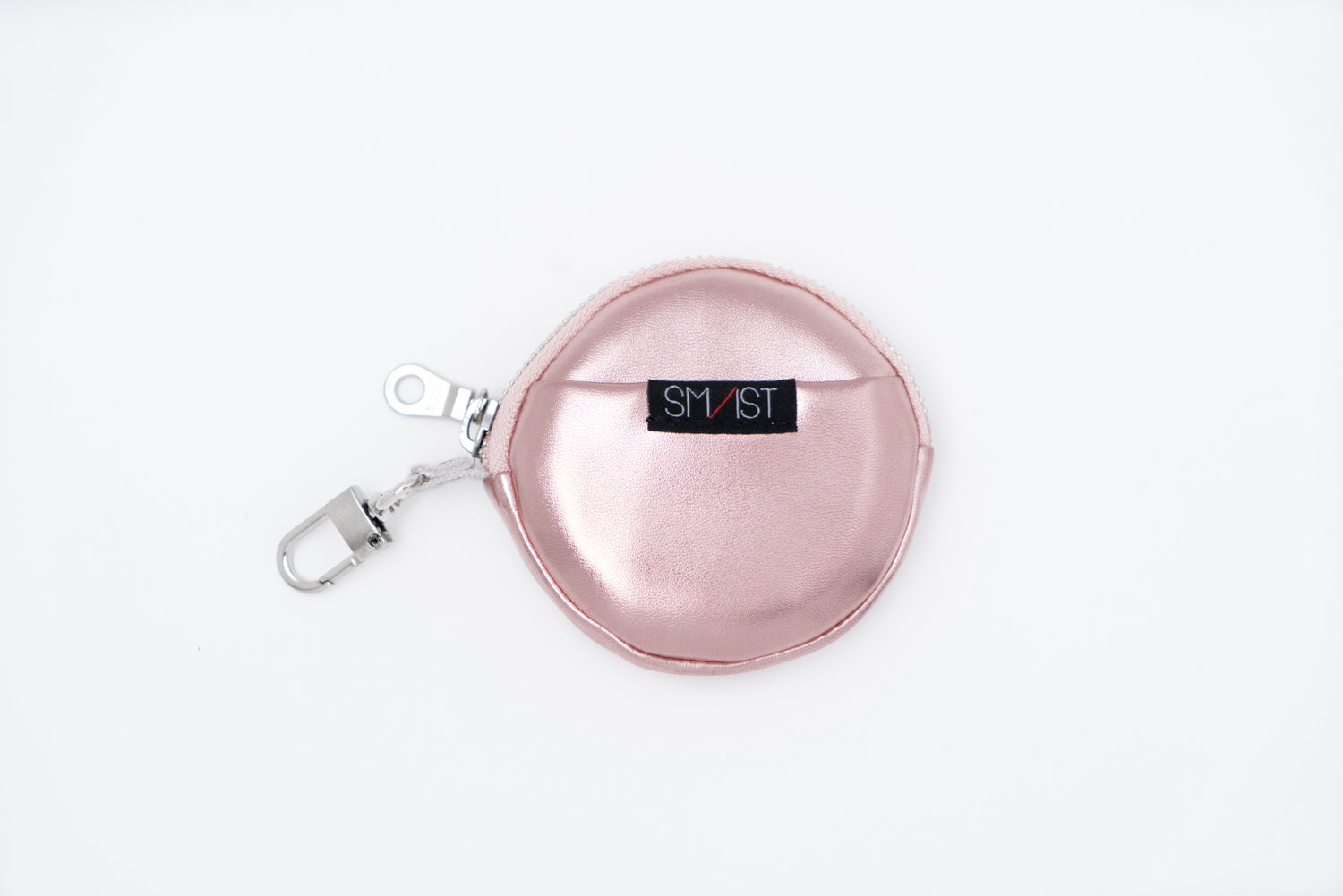 SMAST CIRCLE POUCH / METALLIC PINK