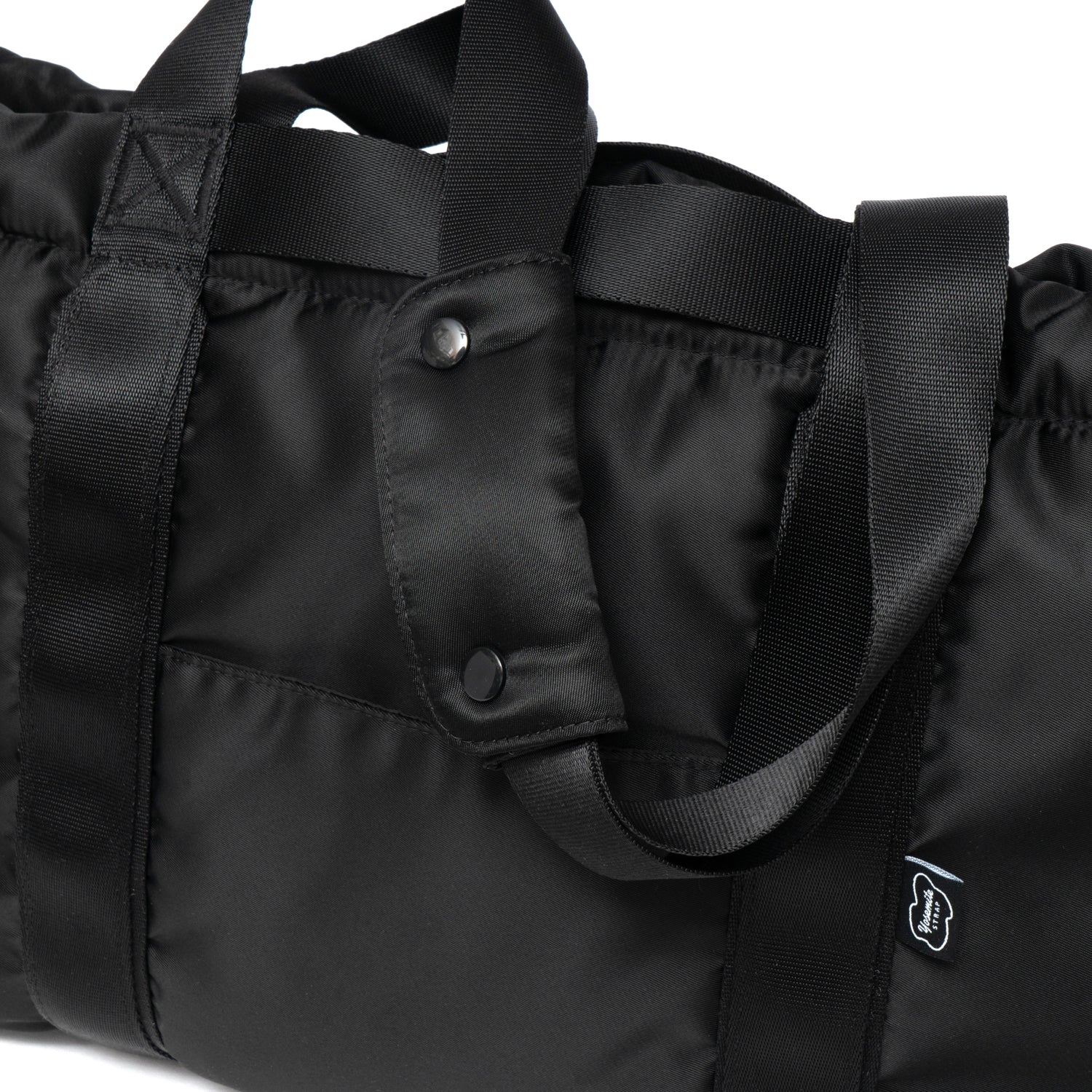 YOSEMITE PADDING NYLON DRAWSTRING TOTE L/BLACK