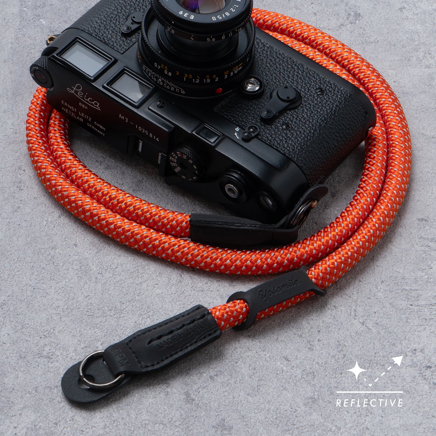 YOSEMITE CAMERA STRAP REFLECT <br>ORANGE GLOW