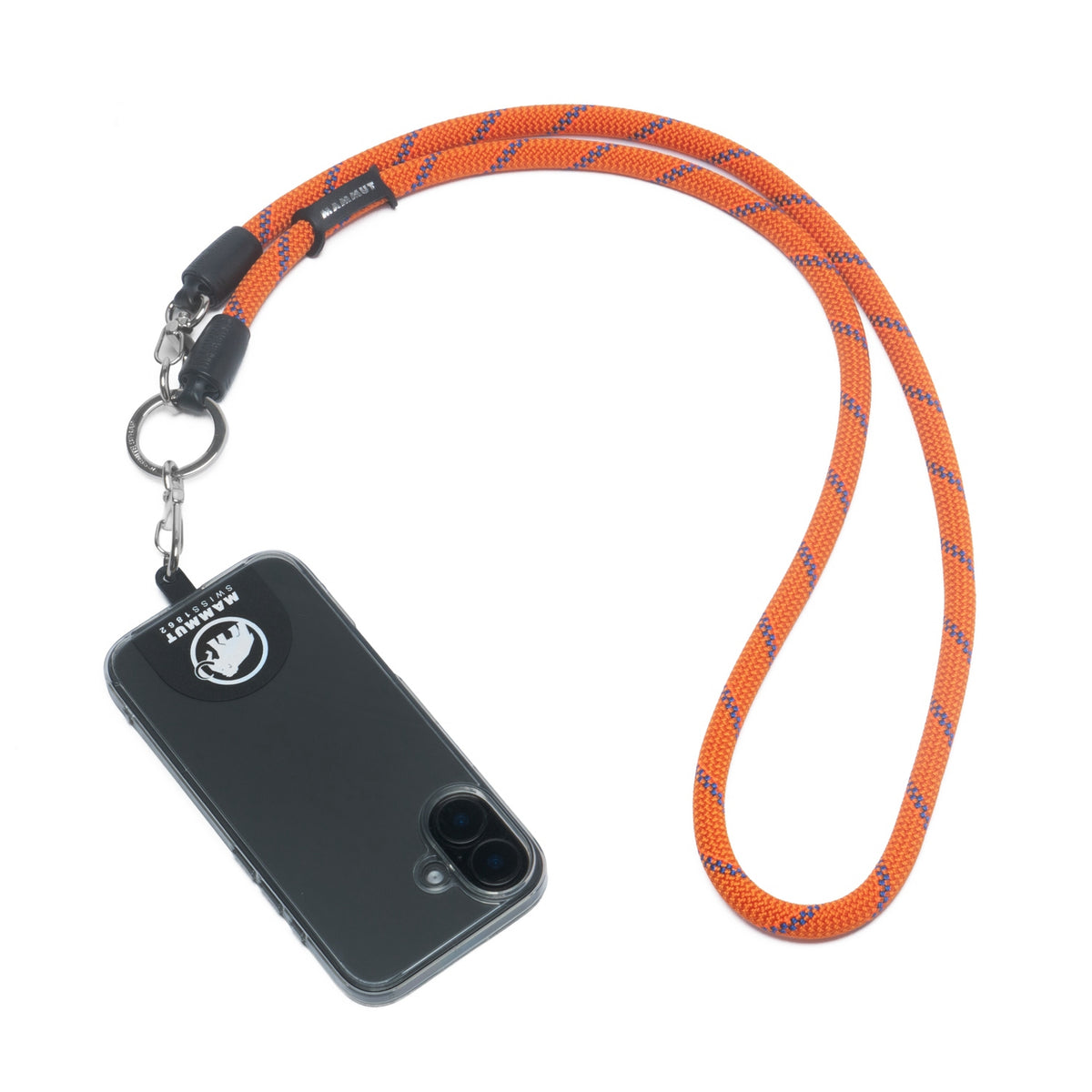 【MAMMUT EDITION】<br>YOSEMITE 2WAY MOBILE STRAP<br> MOUNTAIN ORANGE<br>マムートエディション<br>ヨセミテ 2ウェイ モバイルストラップ<br>マウンテンオレンジ