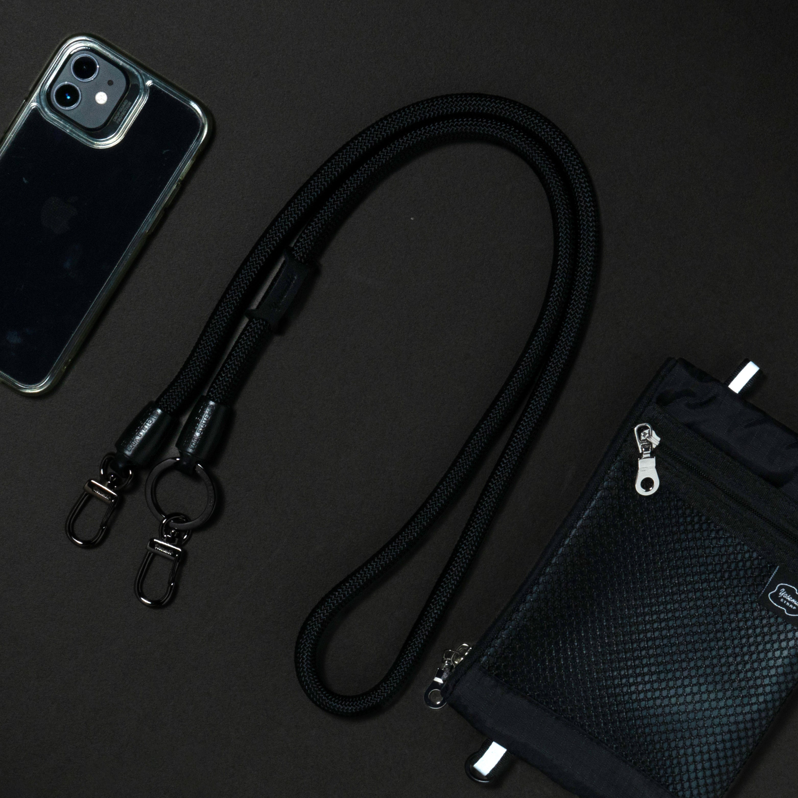 再入荷<br>YOSEMITE 2WAY MOBILE STRAP<br>KARASU<br>ヨセミテ 2ウェイ モバイルストラップ<br>カラス