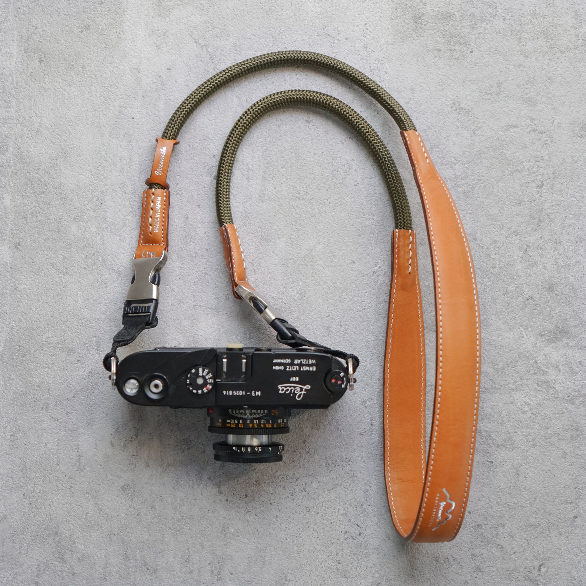 YOSEMITE CAMERA STRAP PRO PLUS <br>HUNTER KHAKI<br>ヨセミテ カメラストラップ プロ プラス / ハンターカーキ