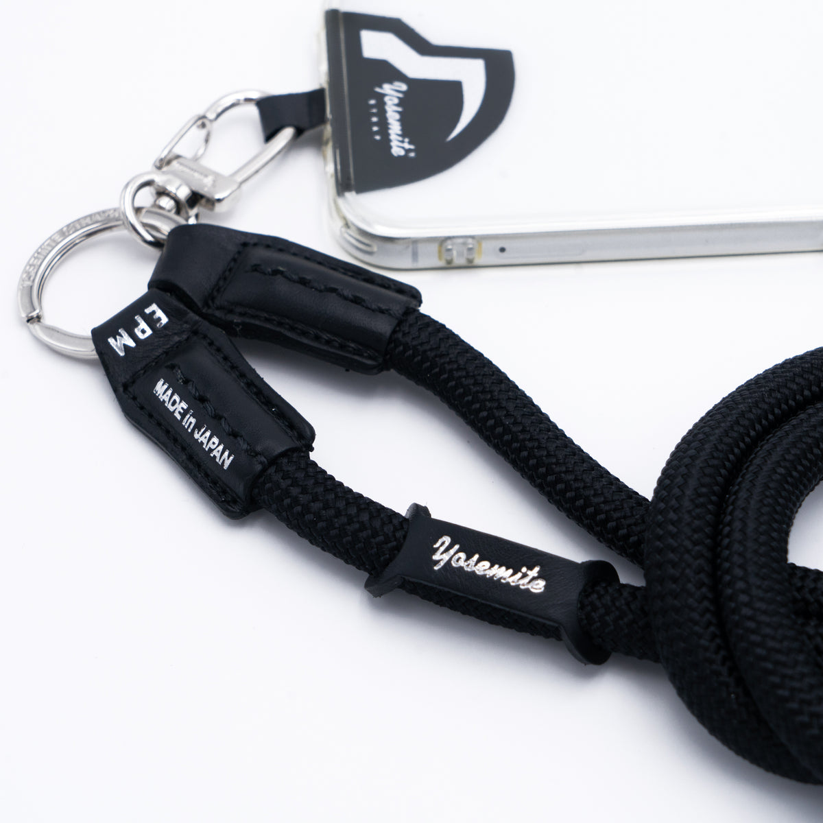 YOSEMITE MOBILE STRAP LEATHER MAD BLACK ヨセミテ 