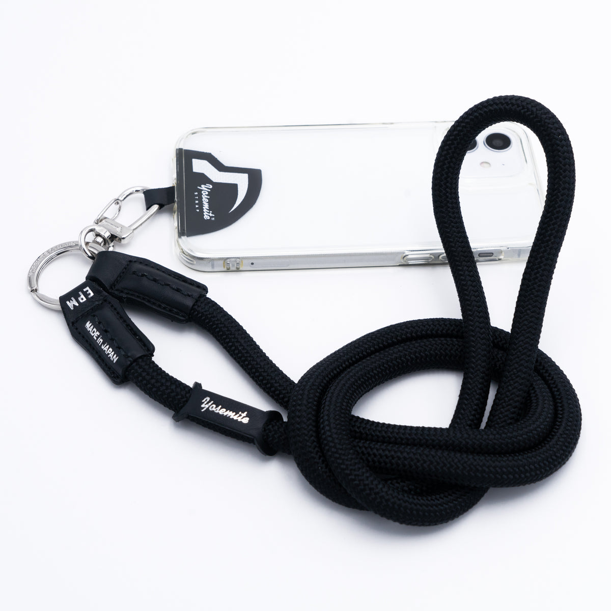 YOSEMITE MOBILE STRAP LEATHER MAD BLACK ヨセミテ 