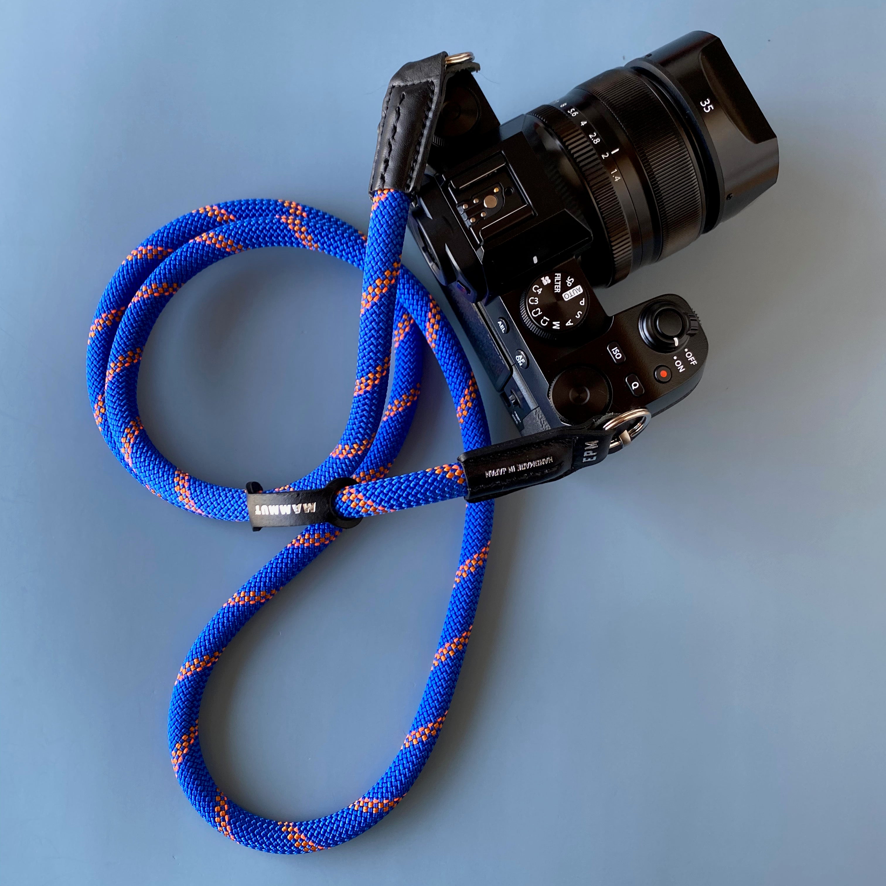 【MAMMUT EDITION】<br>YOSEMITE CAMERA STRAP<br> MOUNTAIN BLUE<br>マムートエディション ヨセミテカメラ ストラップ / マウンテンブルー