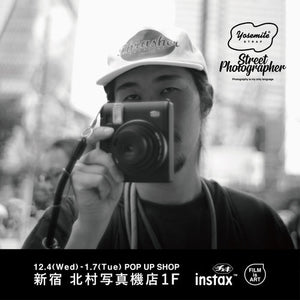 新宿 北村写真機店にて【12/4～1/7 instax™ チェキ”とのコラボレーションPOP UPが開催！限定のカメラストラップも販売！