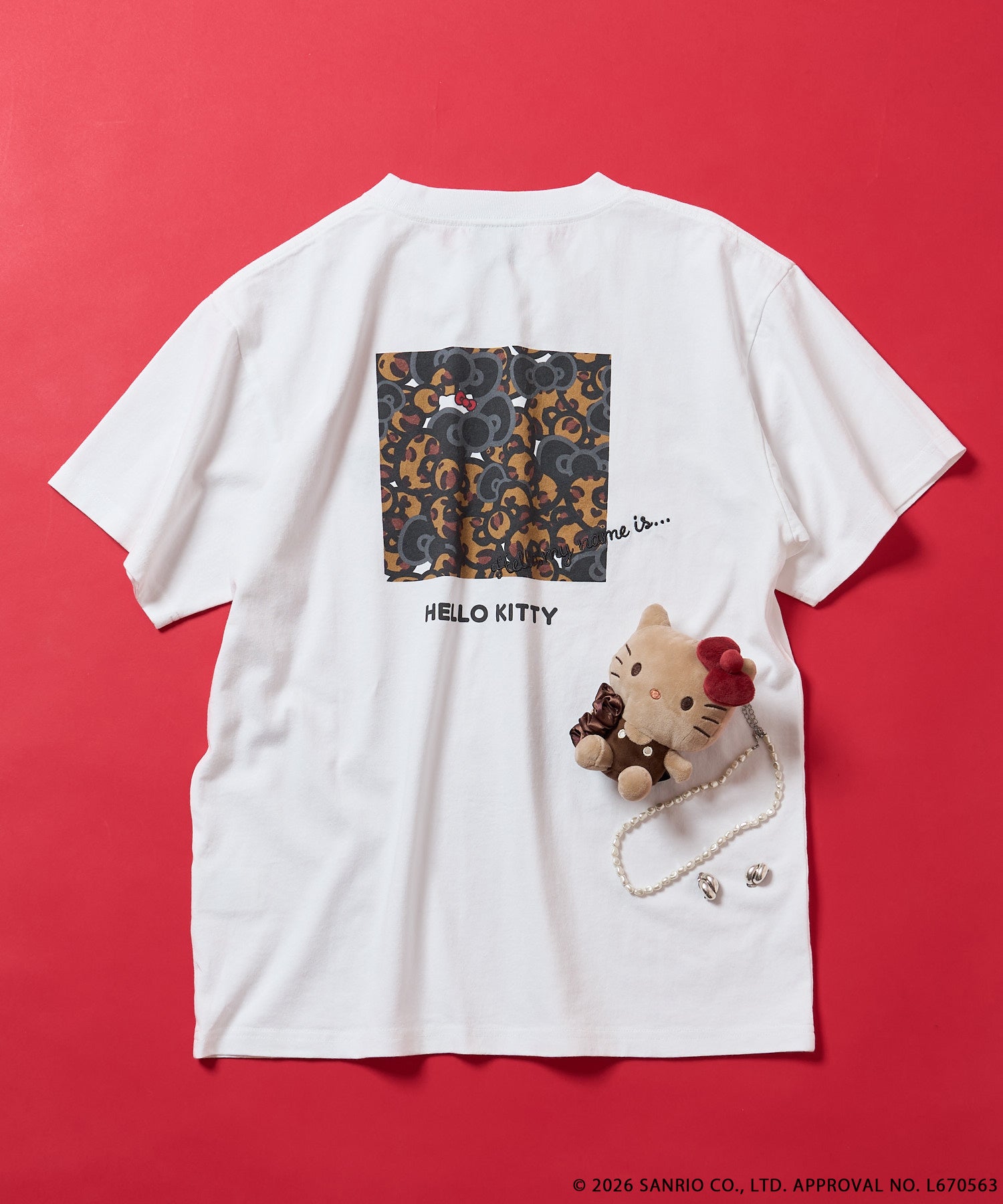 FREAK'S STORE×SMAST×ハローキティ/「HELLO KITTY」アニマル柄プリントTEE/ OFF