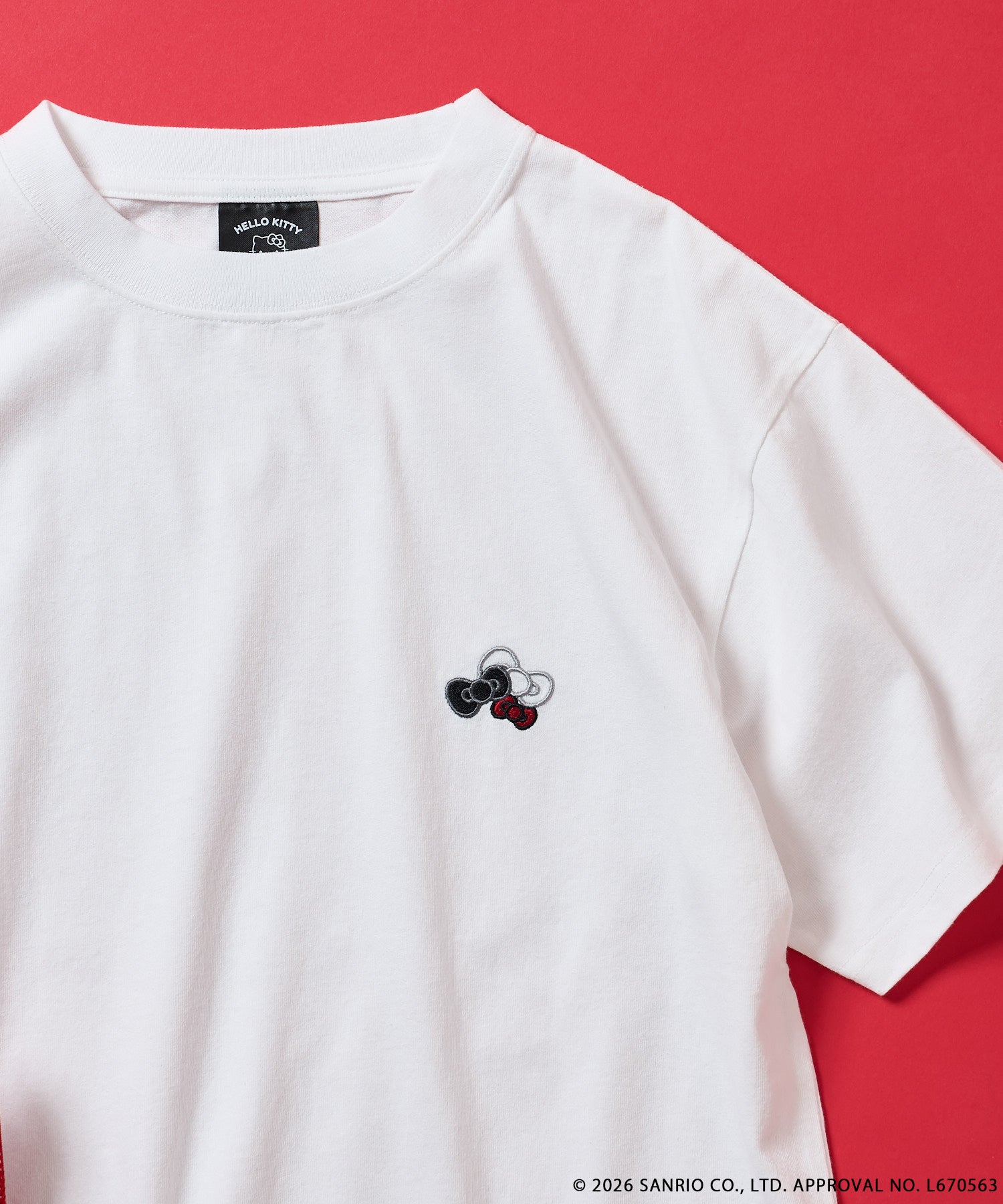 FREAK'S STORE×SMAST×ハローキティ/「HELLO KITTY」メッセージロゴTEE/OFF