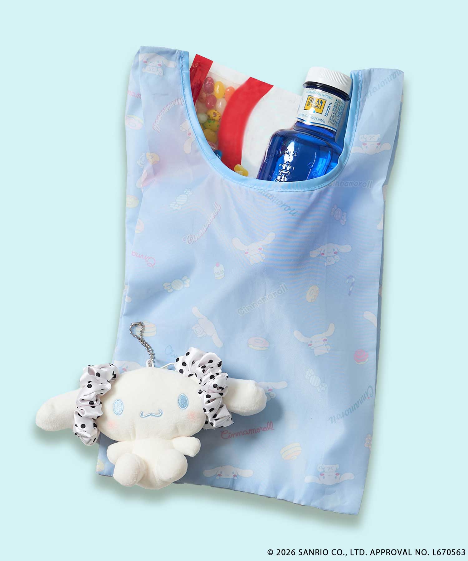FREAK'S STORE×SMAST×サンリオキャラクターズ/「Cinnamoroll」エコバック入りぬいぐるみチャーム