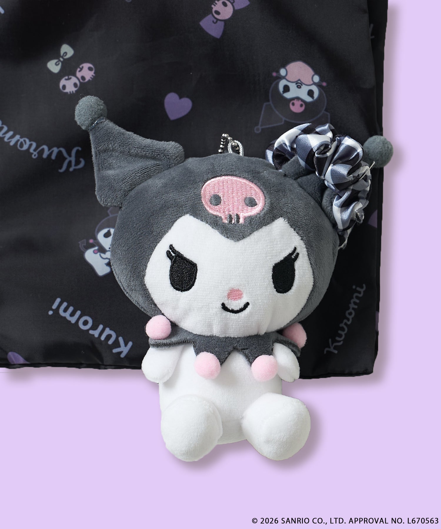 FREAK'S STORE×SMAST×サンリオキャラクターズ/「KUROMI」エコバック入りぬいぐるみチャーム