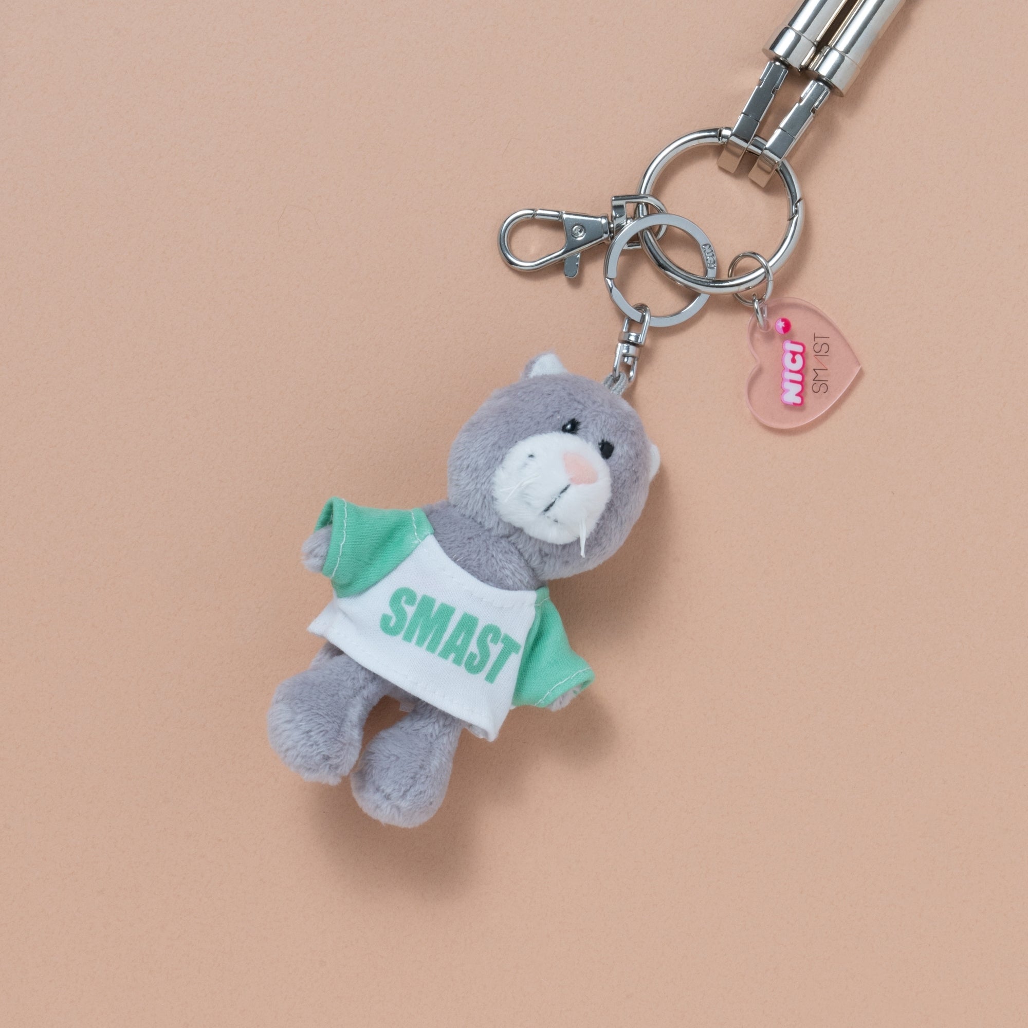 NICI × SMAST Mobile Strap / グレーキャット