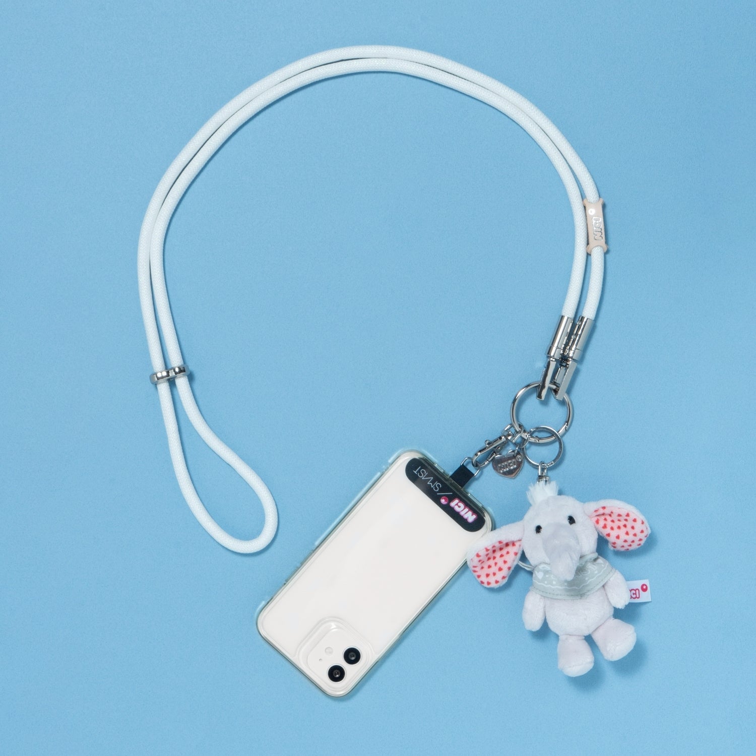 NICI × SMAST GLITTER MOBILE STRAP/エレファント
