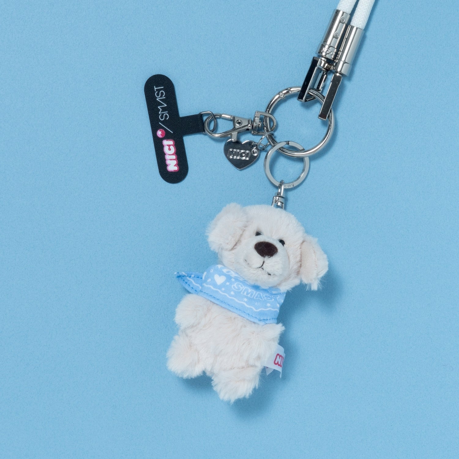 NICI × SMAST GLITTER MOBILE STRAP/ゴールデンレトリバー