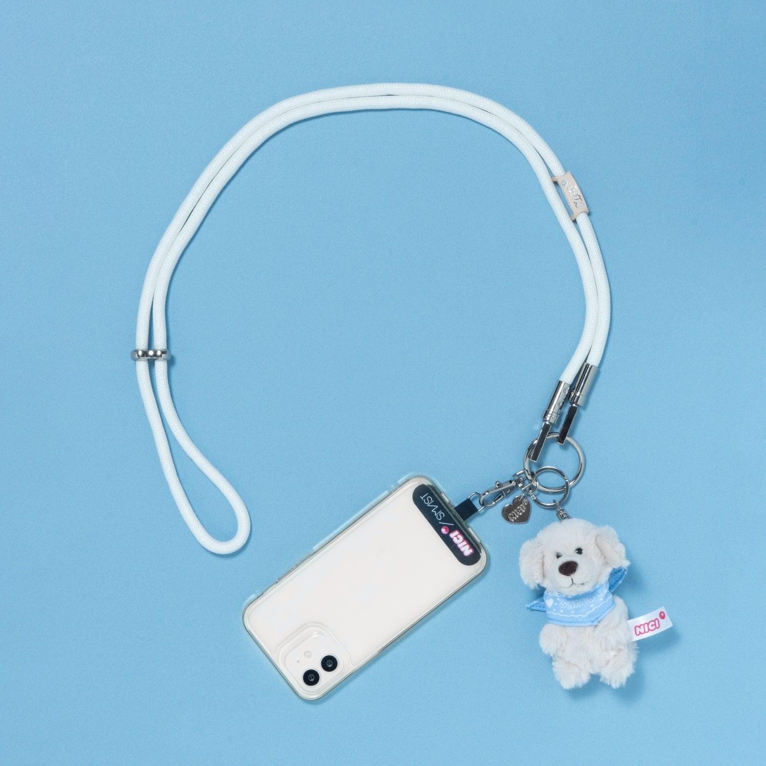 NICI × SMAST GLITTER MOBILE STRAP/ゴールデンレトリバー