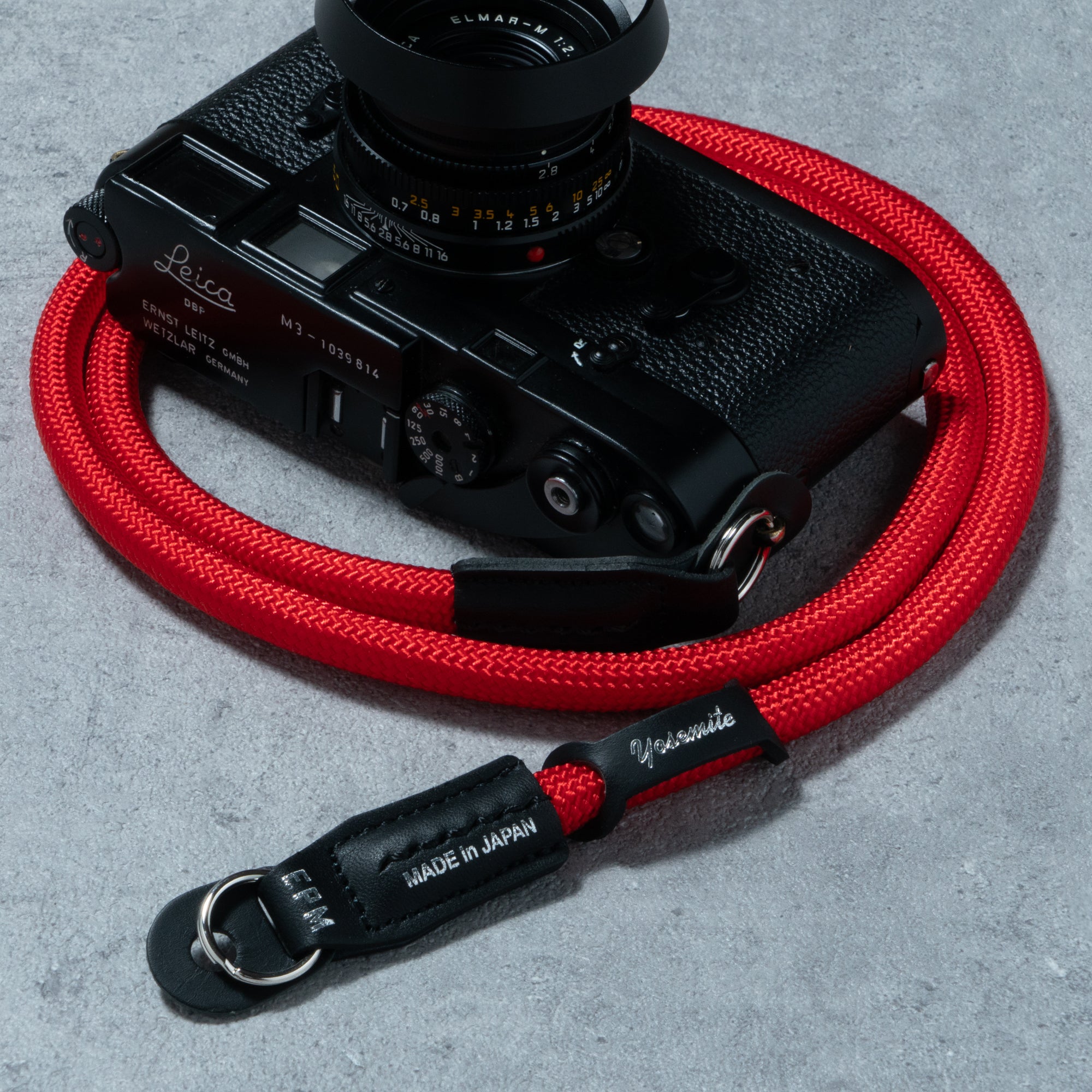YOSEMITE CAMERA STRAP <br>CRIMSON RED<br>ヨセミテ カメラストラップ / クリムゾンレッド