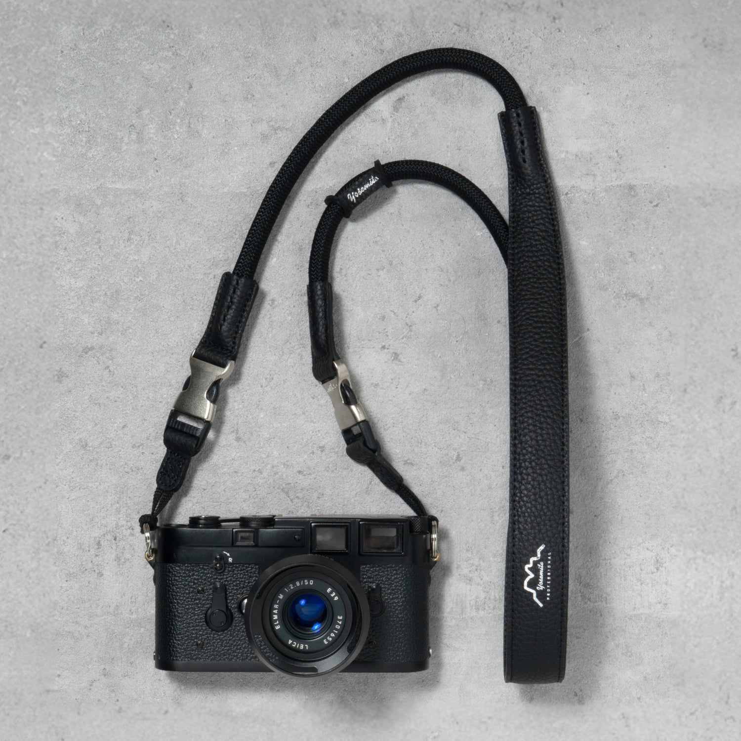 YOSEMITE CAMERA STRAP PRO PLUS <br>GRAIN BLACK<br>ヨセミテ カメラストラップ プロ プラス / グレインブラック