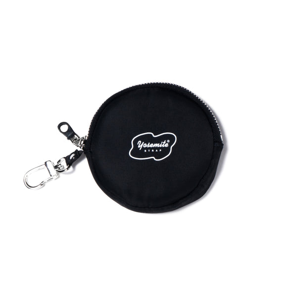 YOSEMITE CIRCLE COIN CASE<BR>BLACK<br>ヨセミテ サークル コインケース<br>ブラック