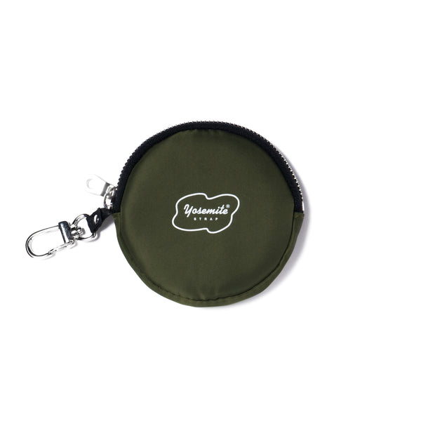 YOSEMITE CIRCLE COIN CASE<BR>KHAKI<br>ヨセミテ サークル コインケース<br>カーキ