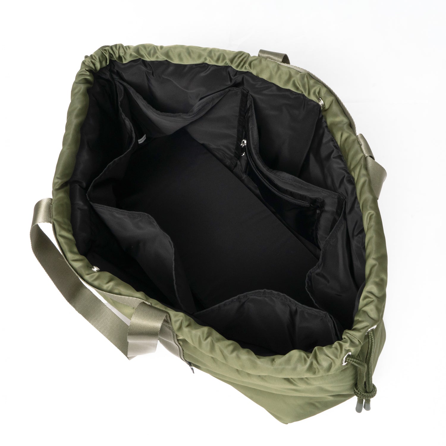 YOSEMITE PADDING NYLON DRAWSTRING TOTE L/KHAKI