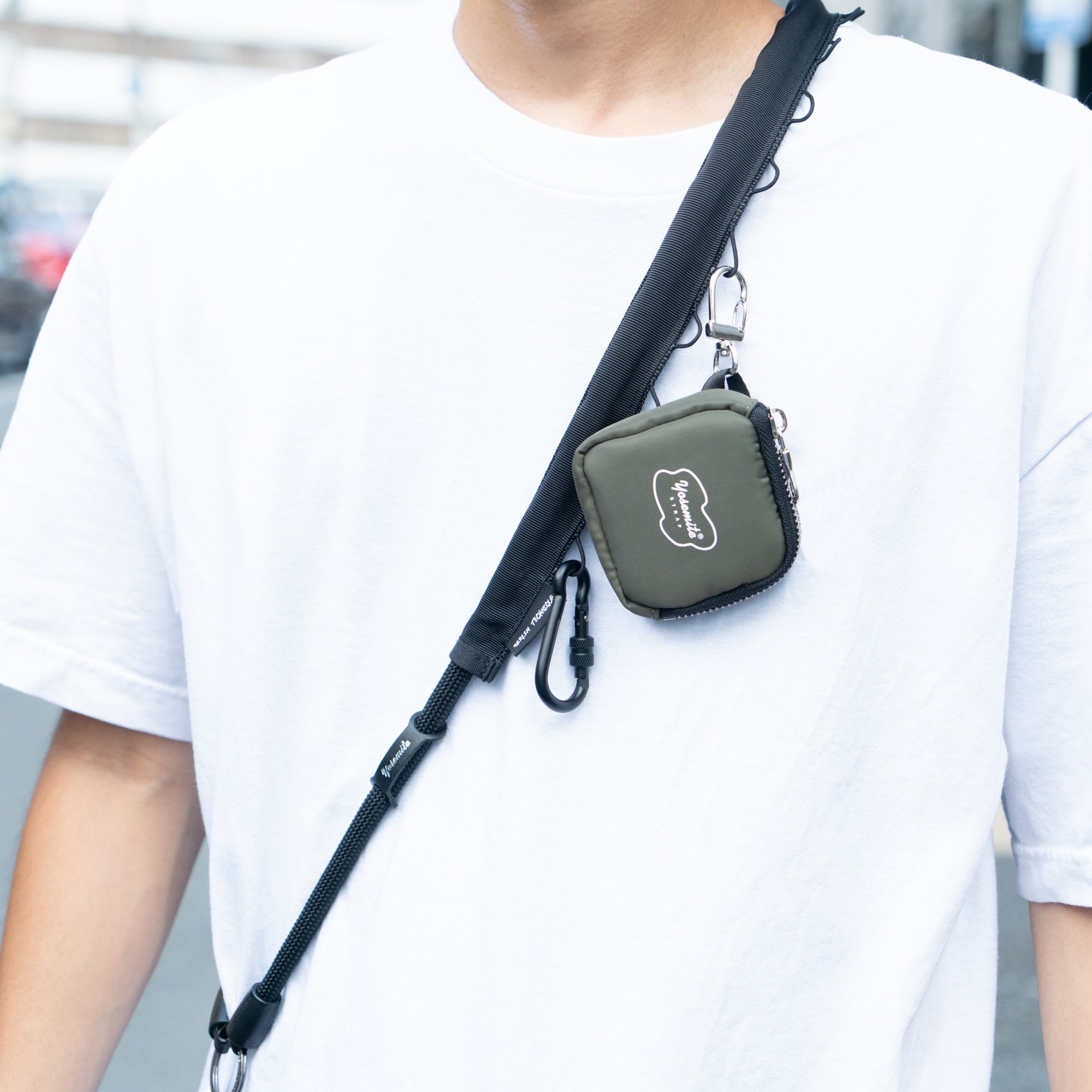 YOSEMITE STRAP X BAICYCLON by Bagjack<br>YOSEMITE WEBBING STRAP<br>MAD BLACK<br>ヨセミテ ストラップ x バイシクロン バイ バグジャック<br>ヨセミテ ウェビングストラップ<br>マッドブラック