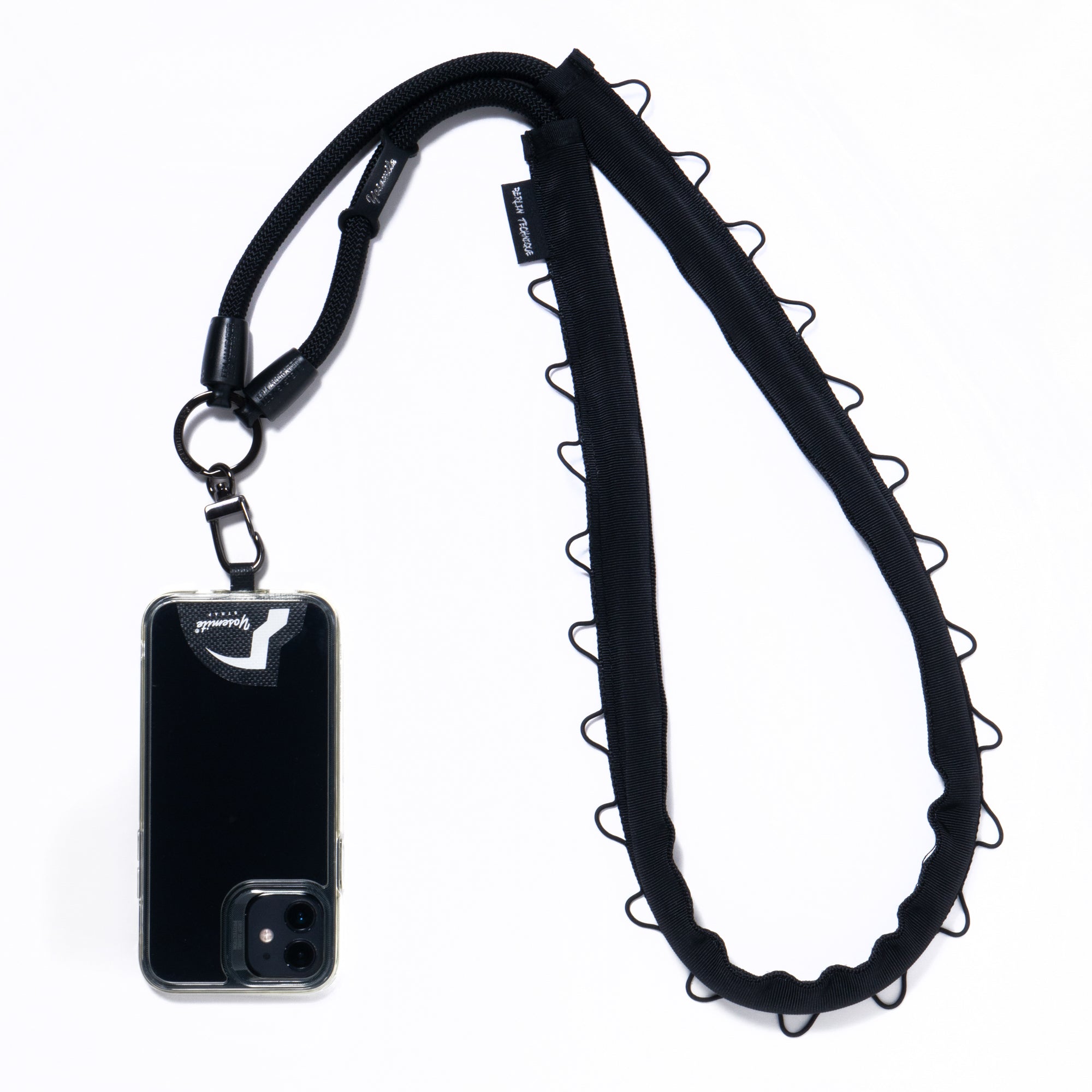 YOSEMITE STRAP X BAICYCLON by Bagjack<br>YOSEMITE WEBBING STRAP<br>MAD BLACK<br>ヨセミテ ストラップ x バイシクロン バイ バグジャック<br>ヨセミテ ウェビングストラップ<br>マッドブラック