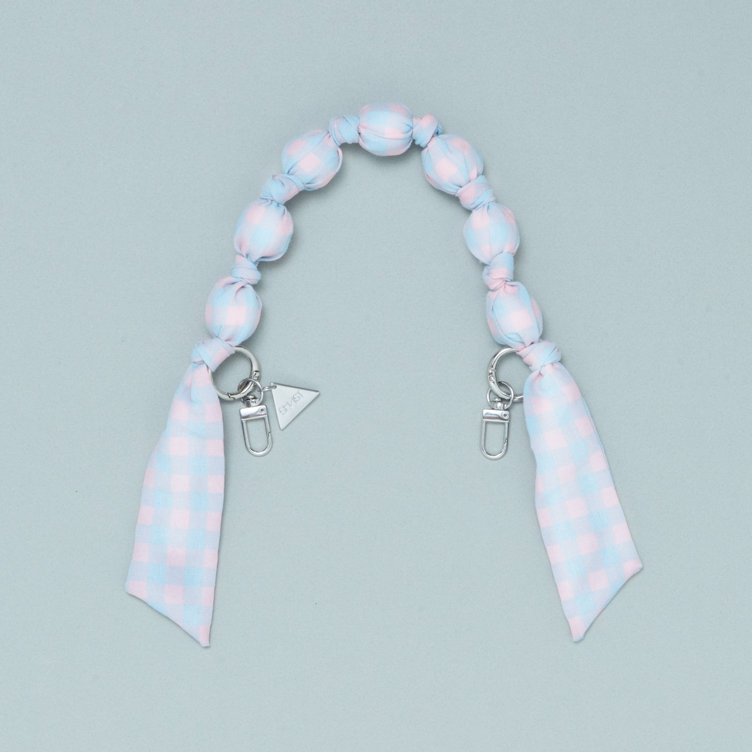 SMAST SCARF STRP/PINK CHECK