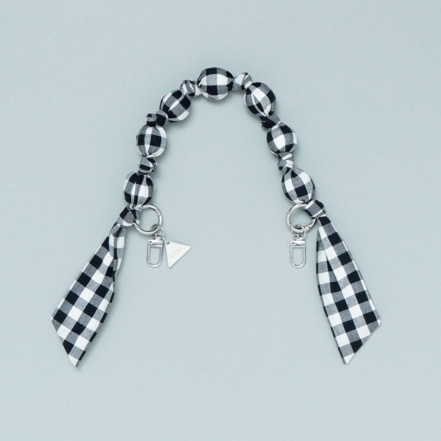 SMAST SCARF STRP/BLACK CHECK