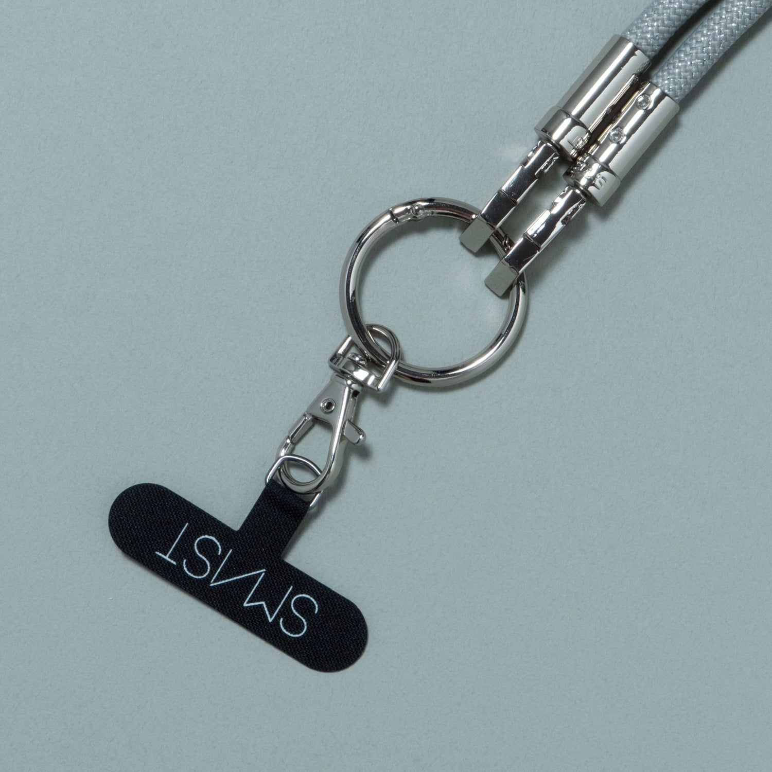 SMAST GLITTER MOBILE STRAP/SILVER