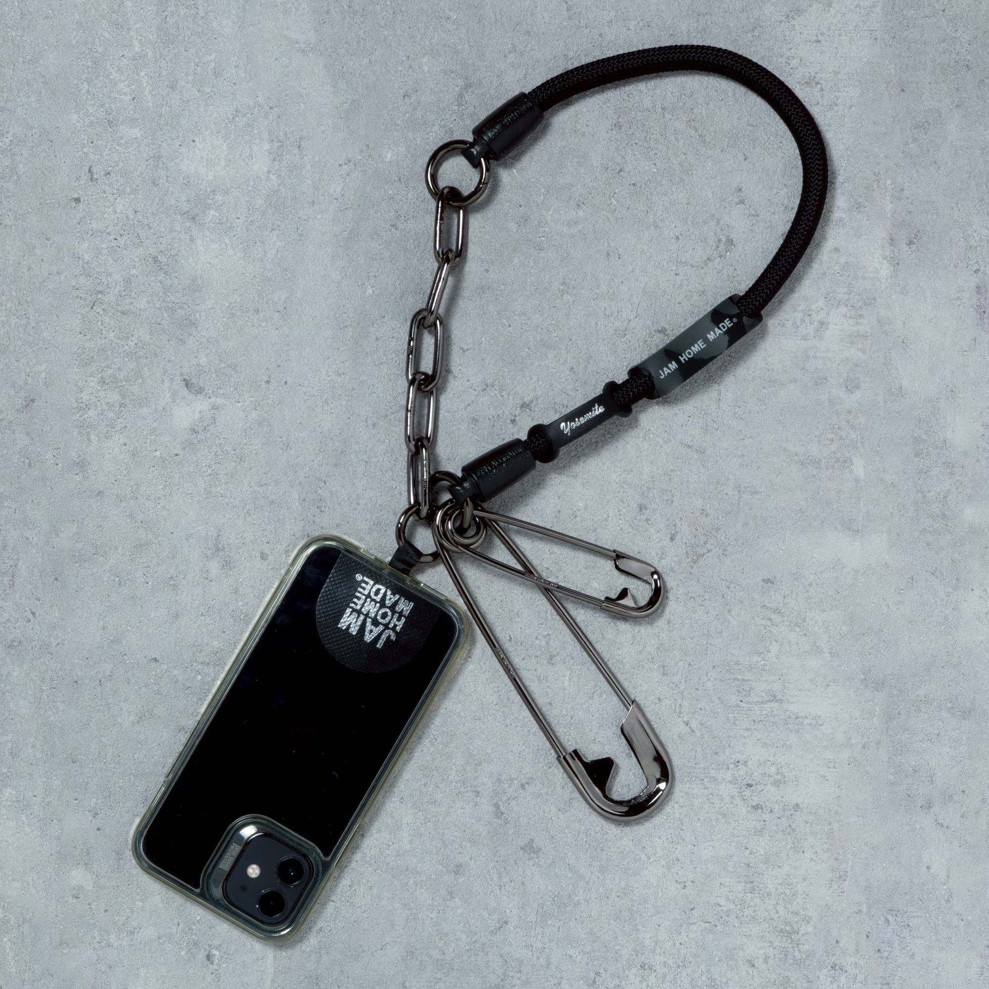 JAM HOME MADE×YOSEMITE　4NK　multi CORD CHAIN SHORT ブラック