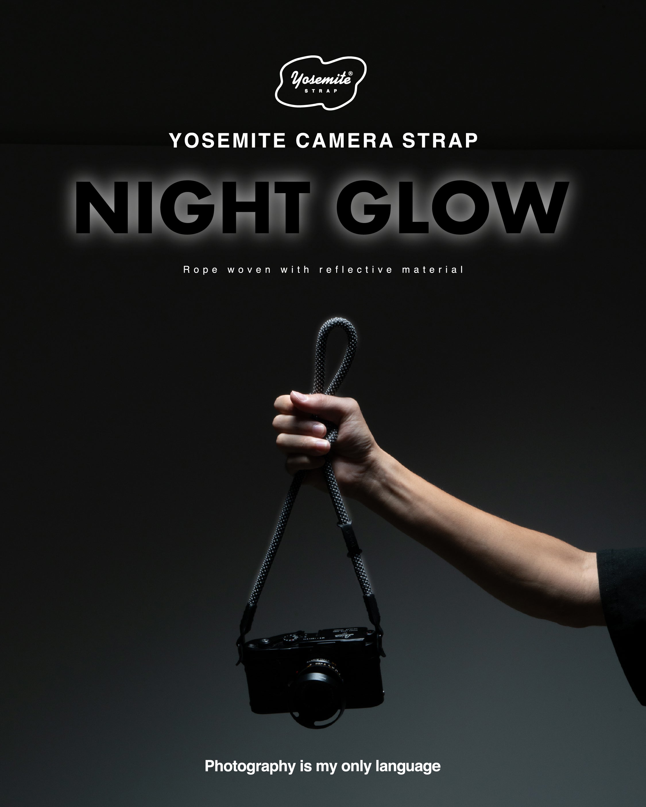 YOSEMITE CAMERA STRAP <br>NIGHT GLOW<br>ヨセミテ カメラストラップ / ナイトグロー