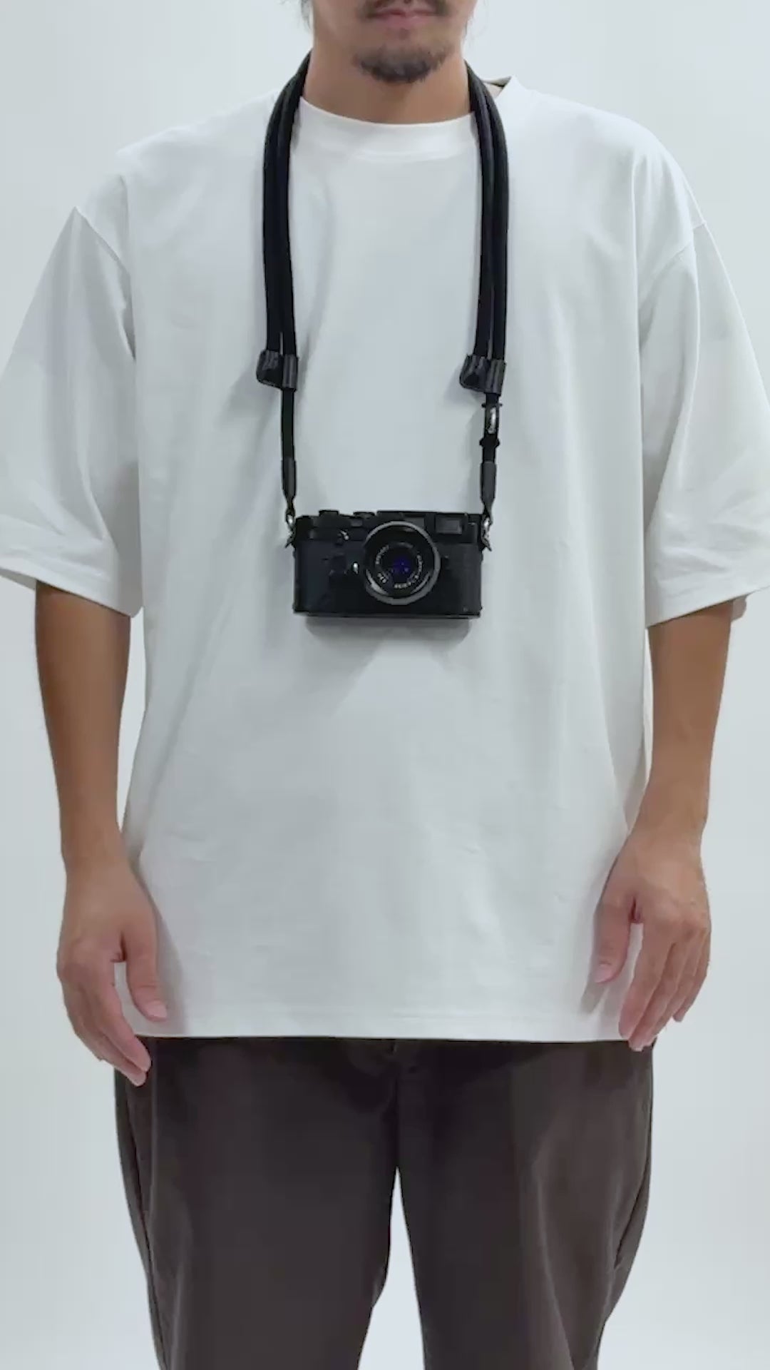YOSEMITE ADJUSTMENT LEATHER CAMERA STRAPMAD BLACK ヨセミテ