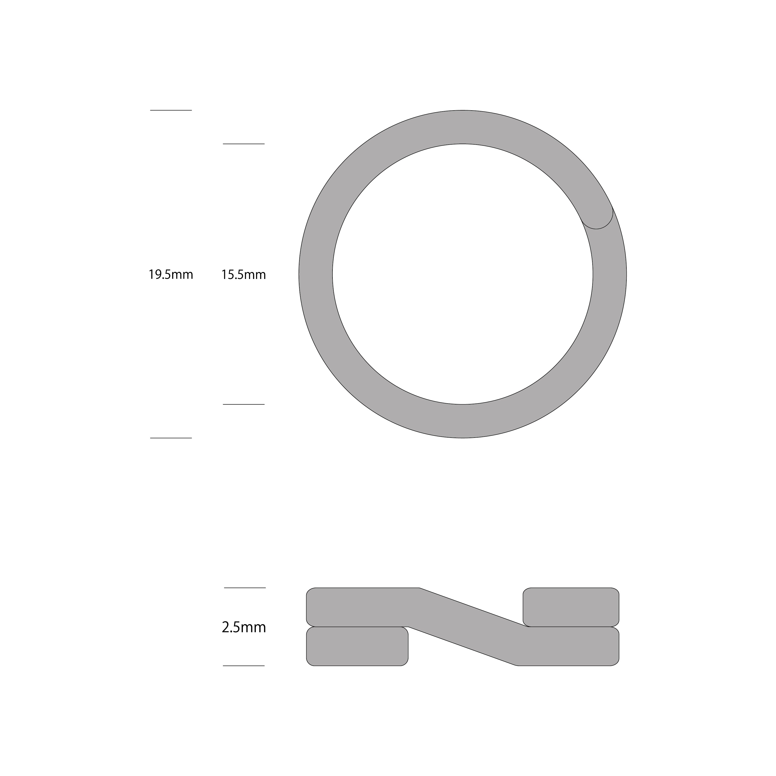 BRASS CAMERA RING<br>BLACK