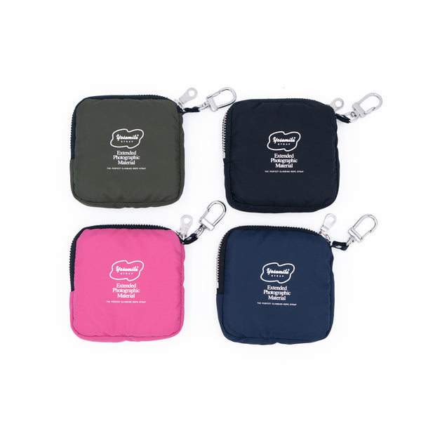 YOSEMITE SUSTAINABLE<BR>SQUARE COIN CASE<BR>PINK<br>ヨセミテ サスティナブル<br>スクエア コインケース<br>ピンク
