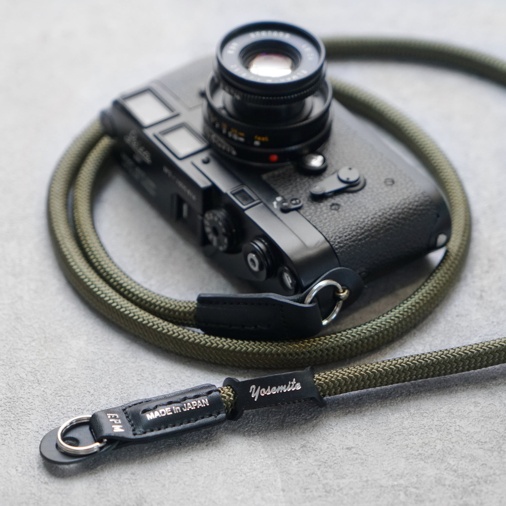 YOSEMITE CAMERA STRAP <br>MILITARY KHAKI<br>ヨセミテ カメラストラップ / ミリタリー カーキ
