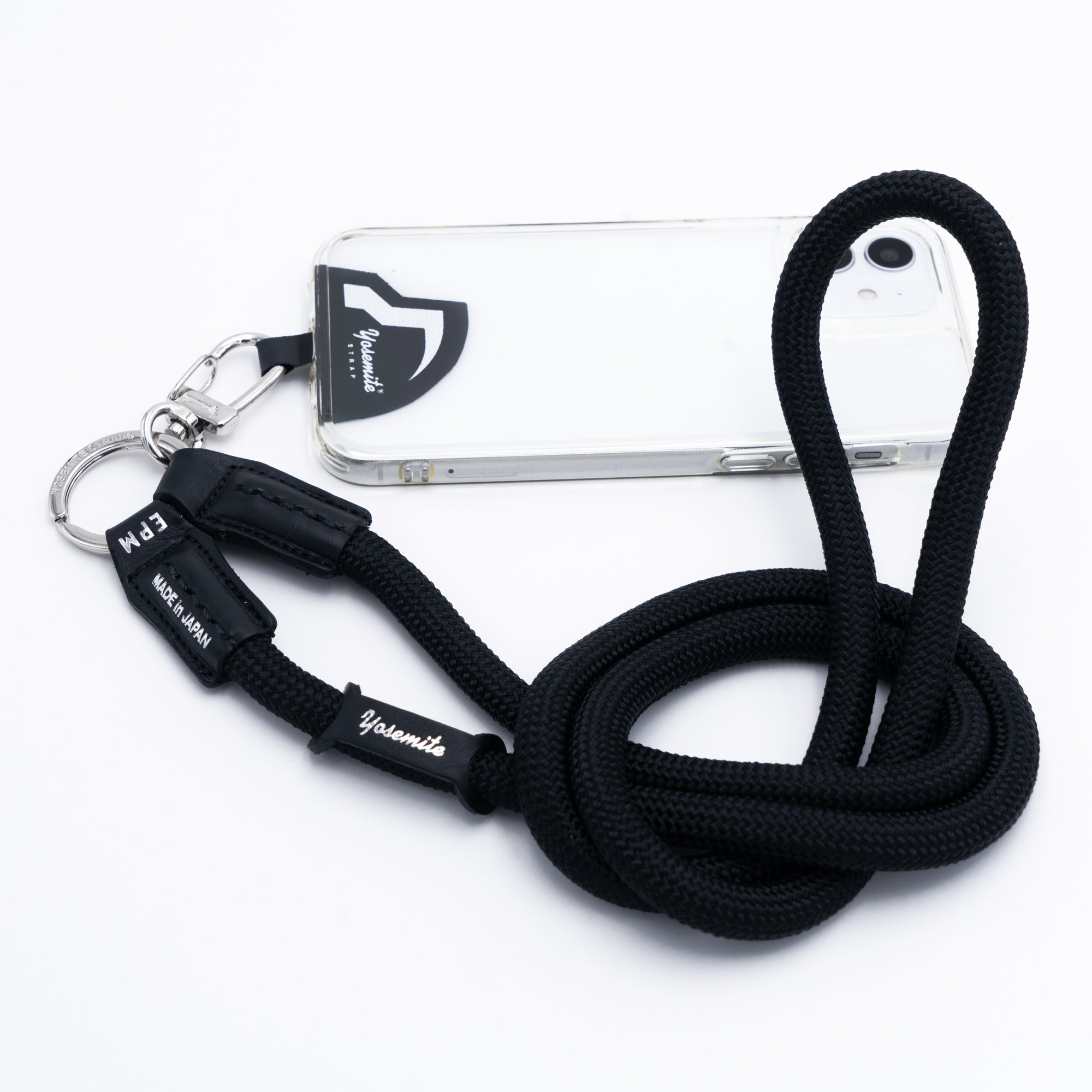 YOSEMITE MOBILE STRAP LEATHERMAD BLACKヨセミテ モバイルストラップ