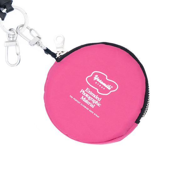YOSEMITE SUSTAINABLE<br>CIRCLE COIN CASE<br>PINK<br>ヨセミテ サスティナブル<br>サークル コインケース<br>ピンク